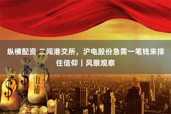 纵横配资 二闯港交所，沪电股份急需一笔钱来撑住信仰｜风眼观察