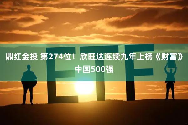 鼎红金投 第274位！欣旺达连续九年上榜《财富》中国500强